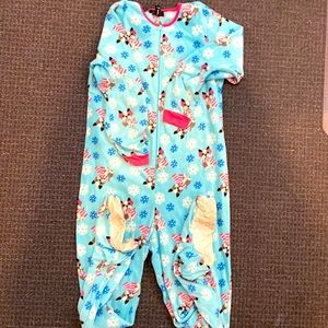 One piece footed pajama
